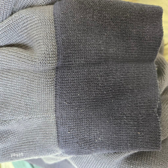 Women's Peruvian Connection Blue Purple Navy Pima Cotton Turtleneck Sweater XL - Picture 9 of 9